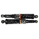 Set Amortiguadores Traseros Honda Cargo 125 Doble Resorte Reforzado Gris y Plata