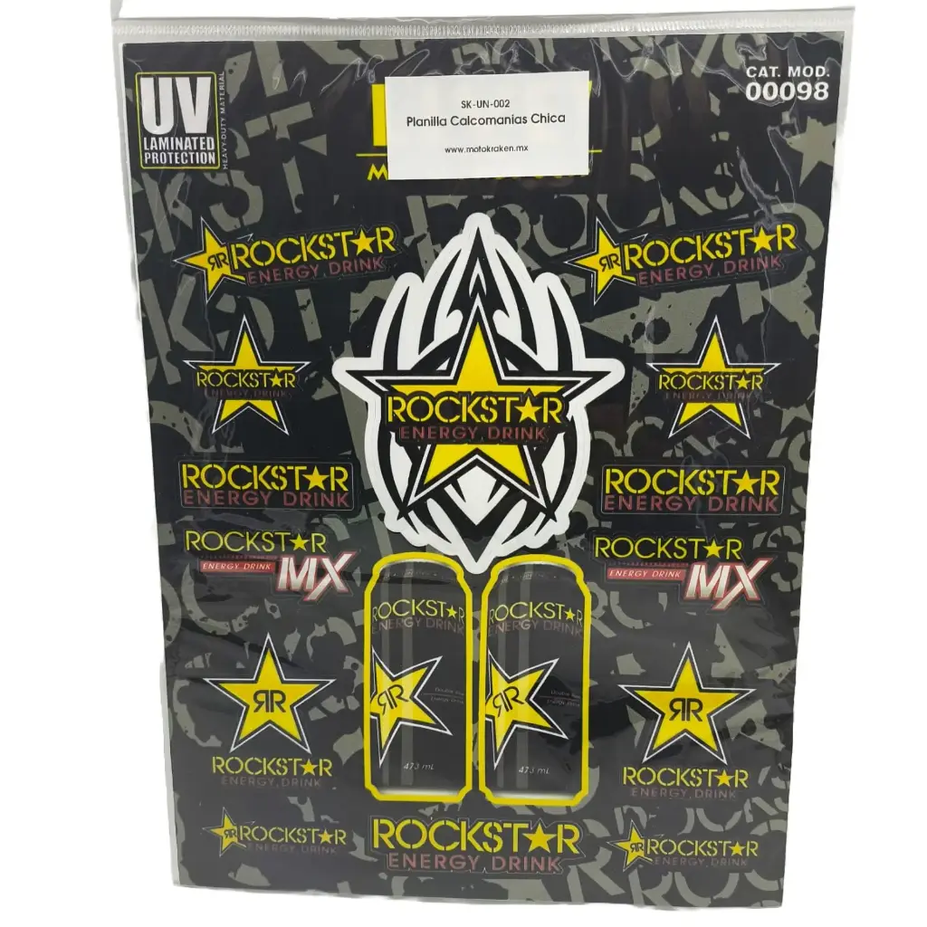 Planilla Calcomanias Chica