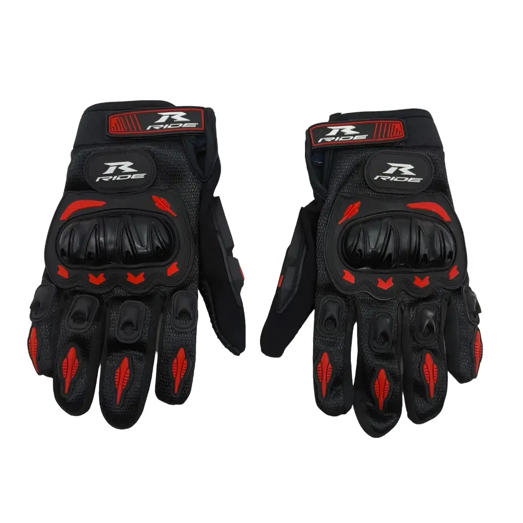 Guantes Urbanos Negros con Rojo Medianos