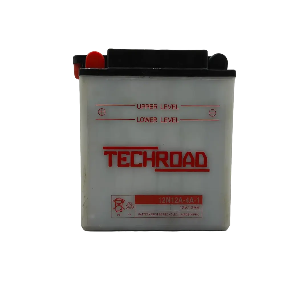 Bateria TechRoad 12N12A-4A-1 Con Electrolito
