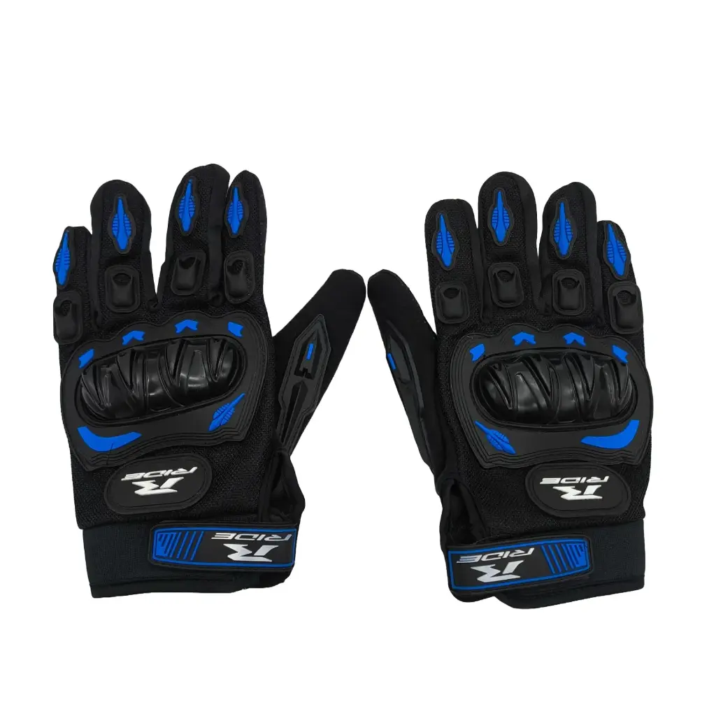 Guantes Urbanos Negros con Azul Grandes