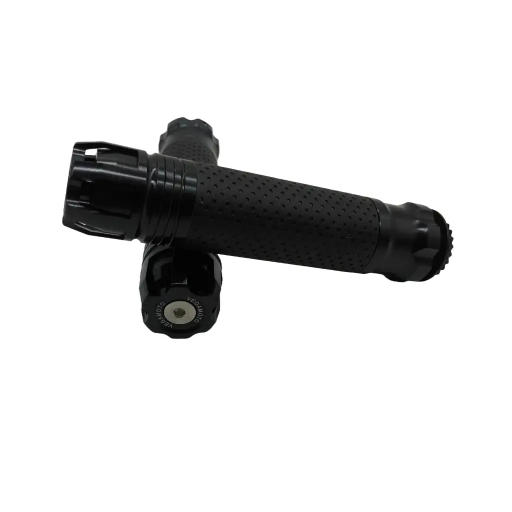 Puños Aluminio Anodizado CNC Largo Negro