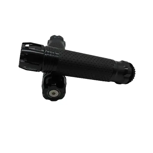 [PU-UN-007N] Puños Aluminio Anodizado CNC Largo Negro