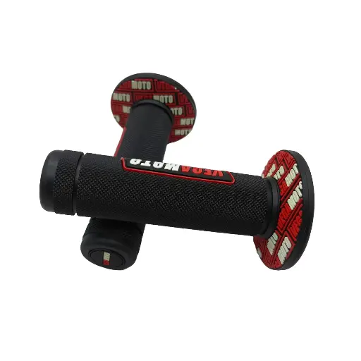 [PU-UN-012] Puños Cross Vega Taper Negro y Rojo 